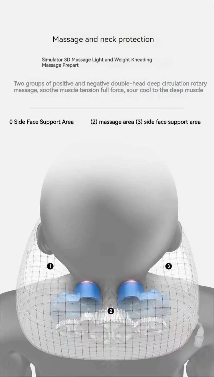 U-shaped Electric Neck Massager with Heat and Memory Foam