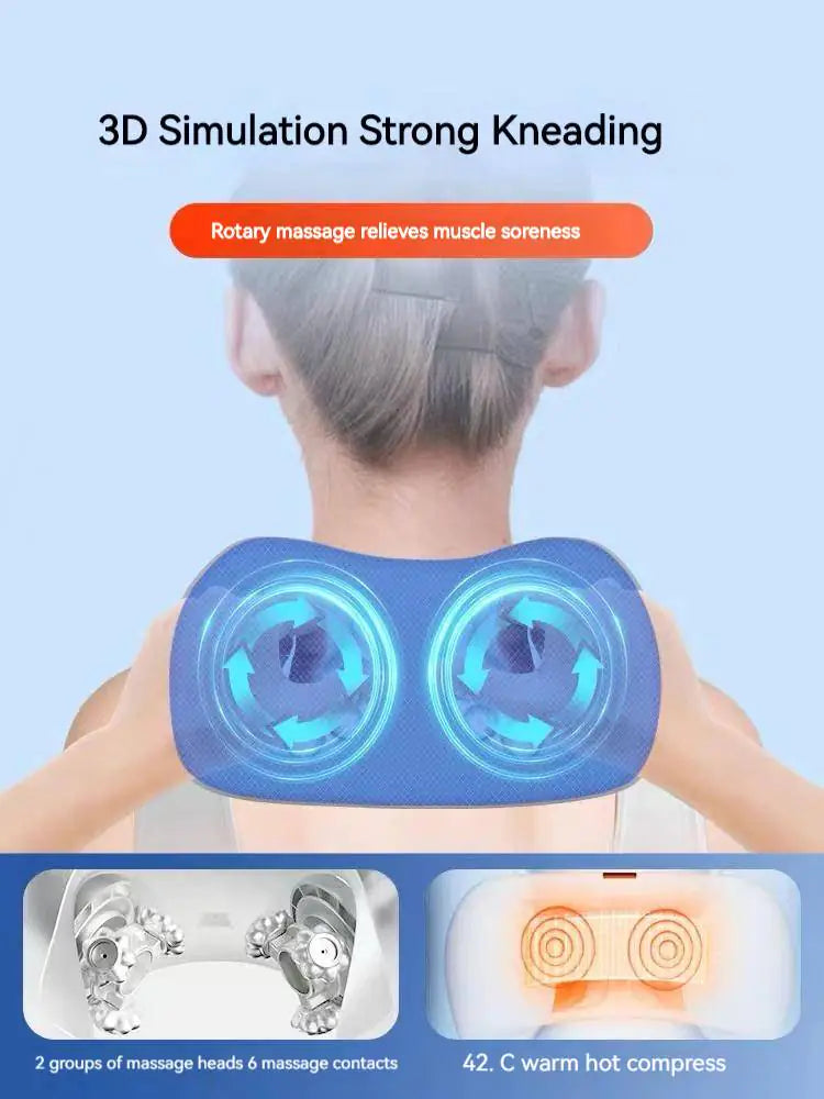 U-shaped Electric Neck Massager with Heat and Memory Foam