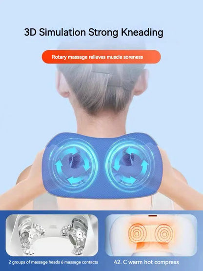 U-shaped Electric Neck Massager with Heat and Memory Foam